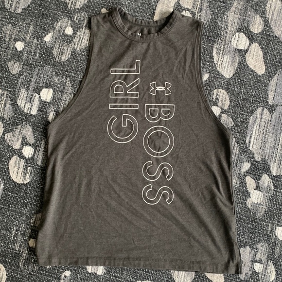 Girl Boss Sports Tank Under Armour Size Small - Picture 2 of 5